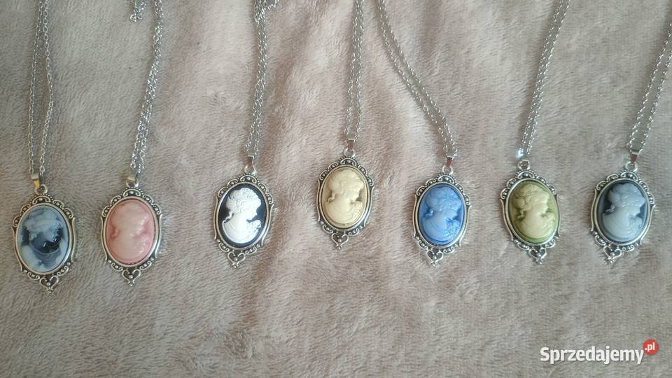 Wisiorek wisior naszyjnik kamea z kobieta śląskie