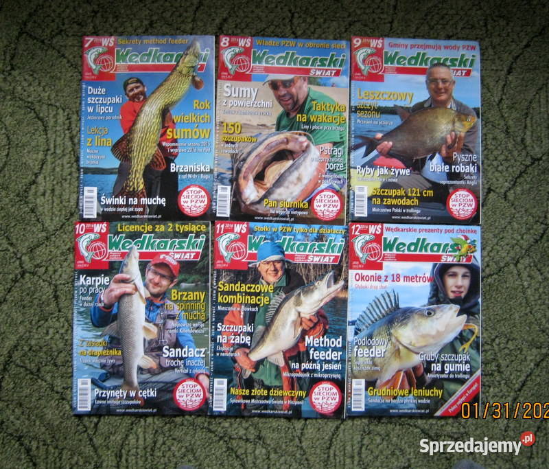 Wędkarski Świat roczniki do wyboru Kraków sprzedam