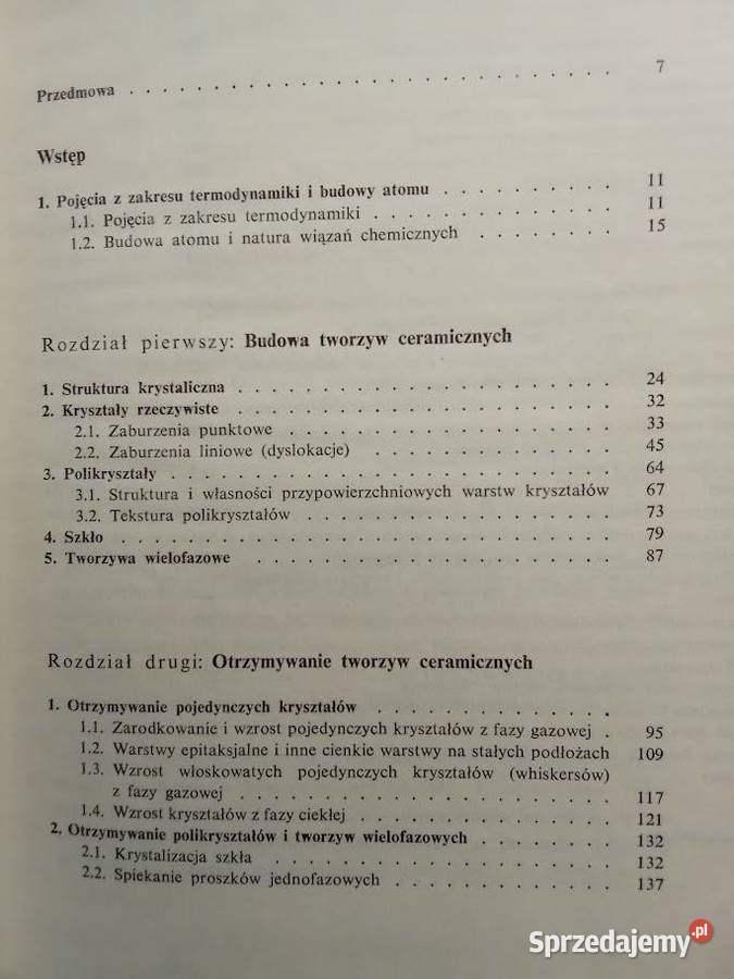 Podstawy inżynierii materiałów ceramicznych R Łódź sprzedam