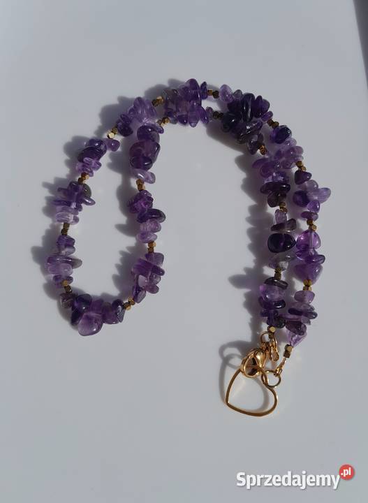 Naszyjnik z kamienia naturalnego ametyst Kozienice