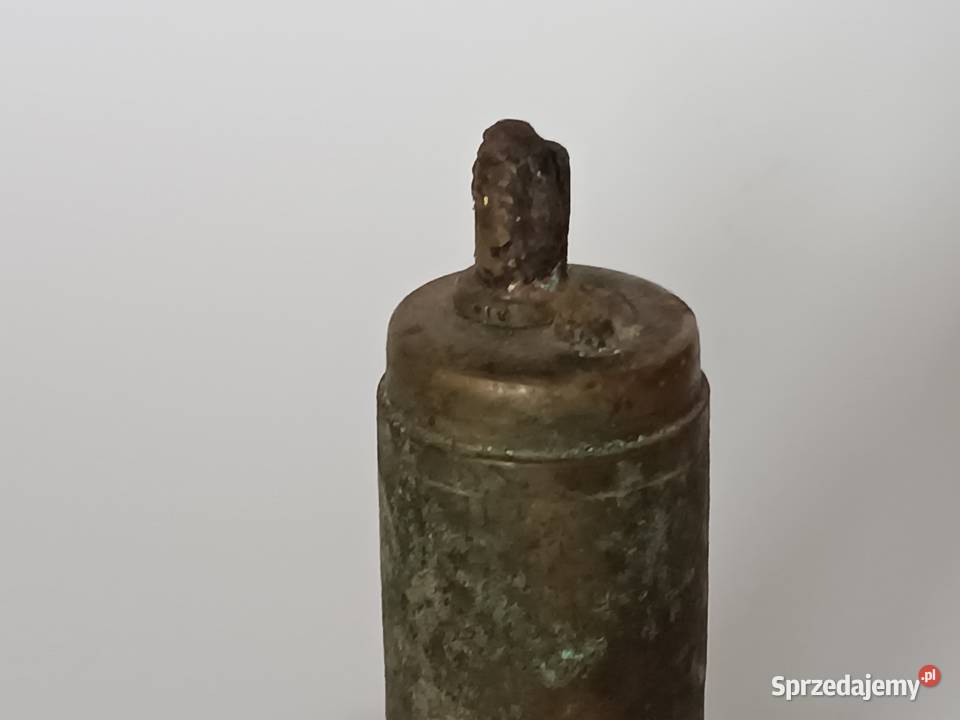 Stara Mosiężna Zapalniczka Biurkowa Gabinetowa