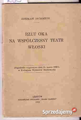 289 RZUT OKA NA WSPÓŁCZESNY TEATR WŁOSKI POGADAN Proza i poezja