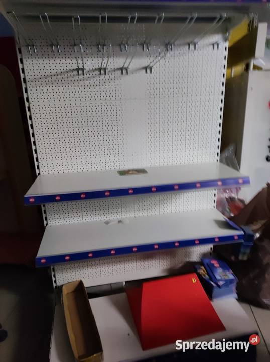 Regały głębokie drewno plus metal