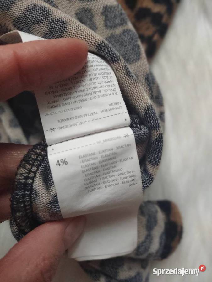 Dzianinowa bluzka w panterkę Mohito S sprzedam