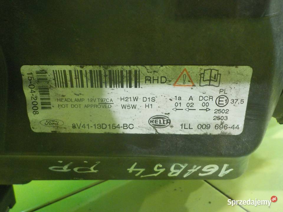 KUGA MK1 I 20 TDCI 08r 5D lampa prawa przod Suków