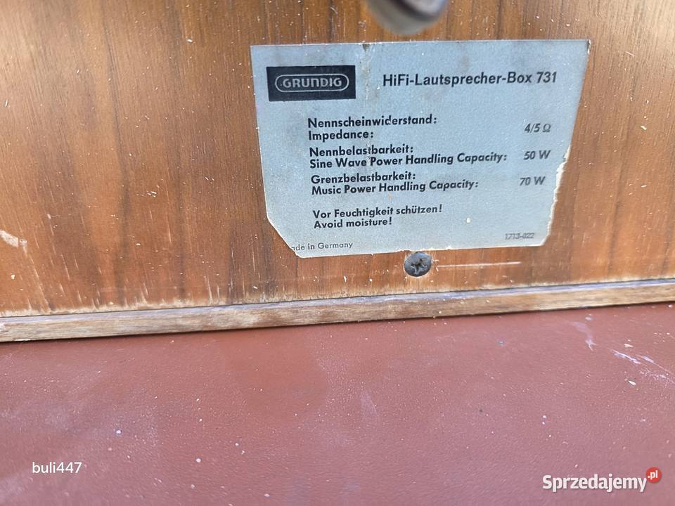 kolumny grundig box 731 muzykalne Chełm Śląski sprzedam
