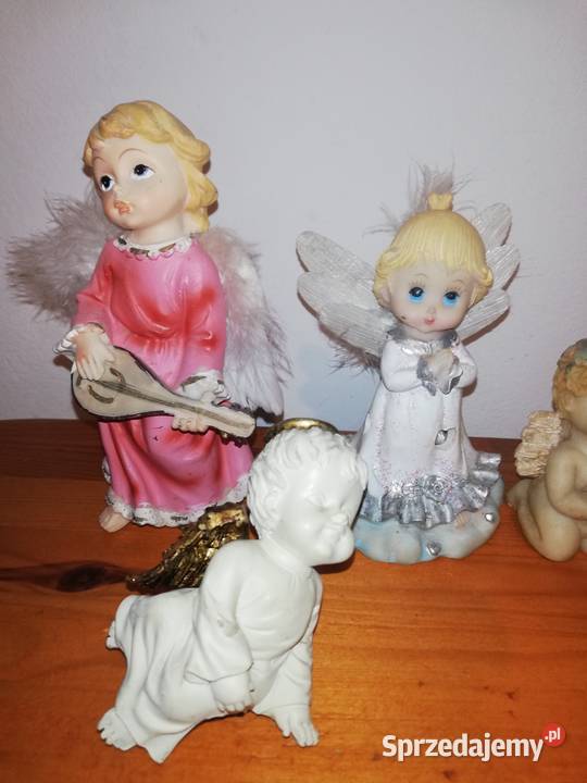 Kolekcja starych figurek Aniołków mazowieckie Warszawa