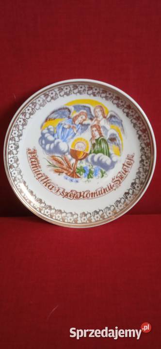 Zestaw pamiątkowy Komunijny z okresu PRL Świdnica