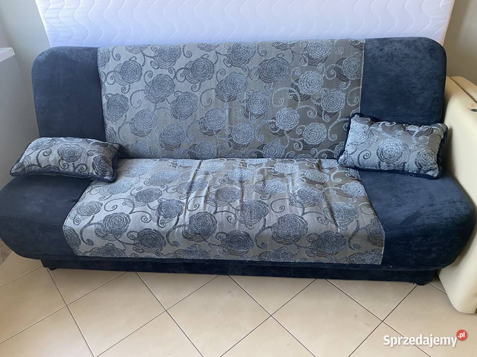 Granatowa kanapa Sofy i kanapy Katowice sprzedam