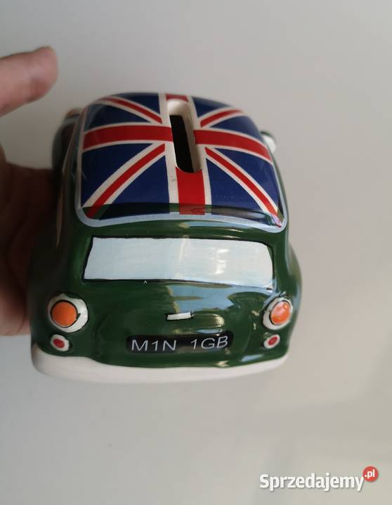 Skarbonka ceramiczna Mini Cooper vintage Toruń