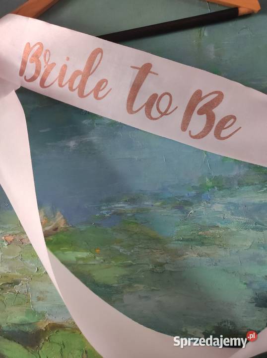 szarfa wstęga ślub wstążka Bride to be panna Kielce sprzedam