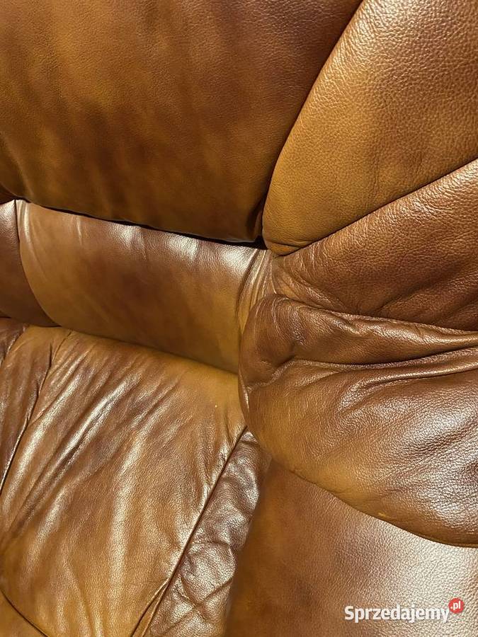 Kanapa skórzana z funkcją spania Rusinów