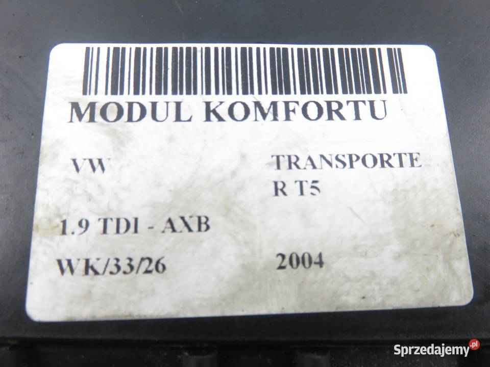 MODUŁ KOMFORTU VW TRANSPORTER T5 7H0959433B