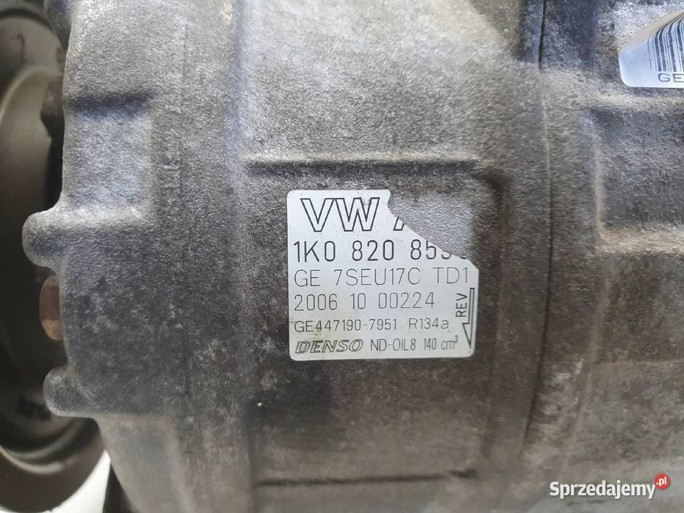 SPRĘŻARKA KLIMATYZACJI VW Golf V 16 FSI Kompresory klimatyzacji Chełm