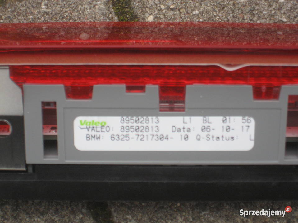 bmw x3 f25 trzecie światło stop klapa 7217304 osobowe Światła stop