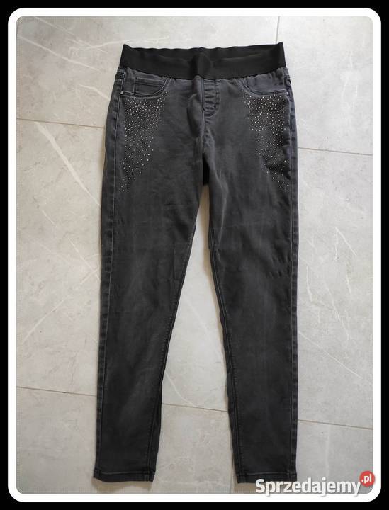 Spodnie tregginsy na gumce 40 L 42 XL jeansy