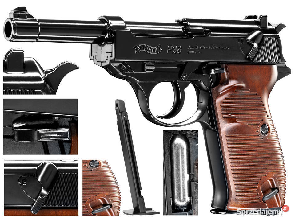 Pistolet wiatrówka Walther P38 45 mm CO2 BB mazowieckie Warszawa sprzedam