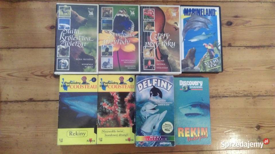 Kasety VHS 9 sztuk Lębork