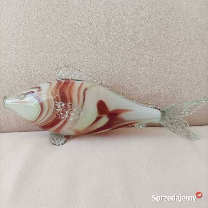 Szklana ryba szkło kolorowe z PRLu Pozostałe dolnośląskie sprzedam