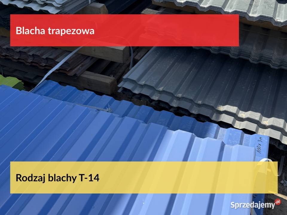 Blacha Trapezowa T14 2 gat w kolorze 9010 Biały wielkopolskie Puszczykowo sprzedam