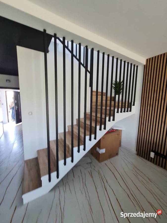 Balustrada Harfowa LOFT Lamele Stalowe pod Kolbudy