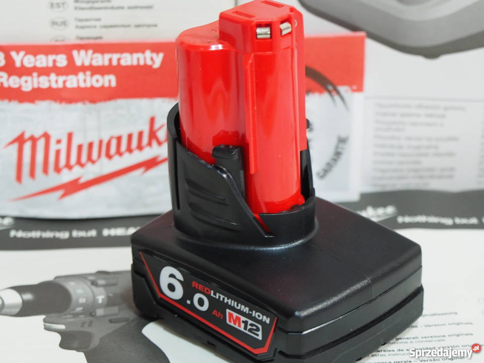 MILWAUKEE M12 bateria 12v 6Ah akumulator Berner mazowieckie Baszkówka