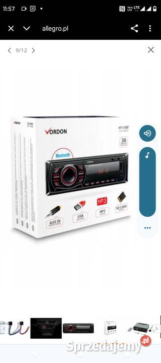 VORDON tadio bluetooth USB nowe Kupione w marcu Wrocław