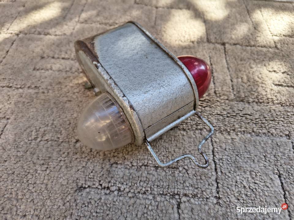 Zabytkowa lampka wozu konnego PRL Vintage
