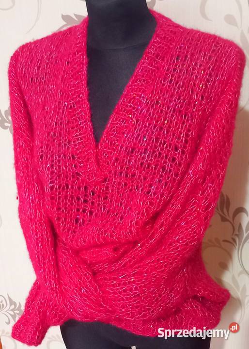 Sweter Chmurka handmade różowy śląskie Lubliniec