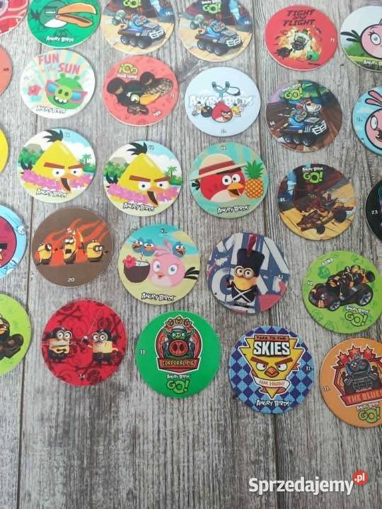 Zestaw 84 krążków tazos żetony Angry Birds podkarpackie Leżajsk sprzedam