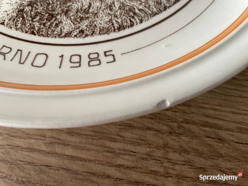 Europejska Wystawa Pudli Brno1985 talerz Ditmar Pruszcz Gdański
