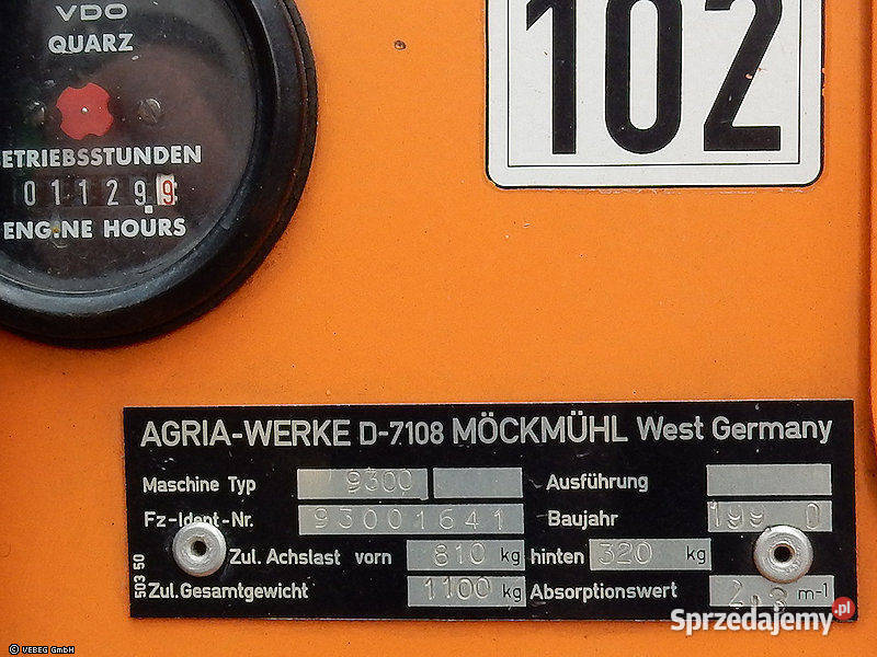 AGRIA 9300D KOSIARKA Trawy, słoma Gryfów Śląski