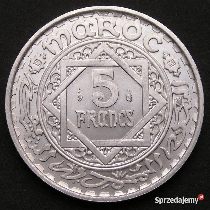 MAROKO 5 FRANKÓW 1951 STAN MENNICZY łódzkie Łódź