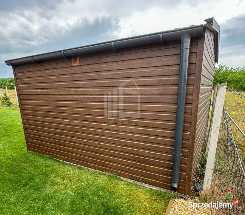 Schowek domek ogrodowy 27x35m drzwi okno rynny Siedlce