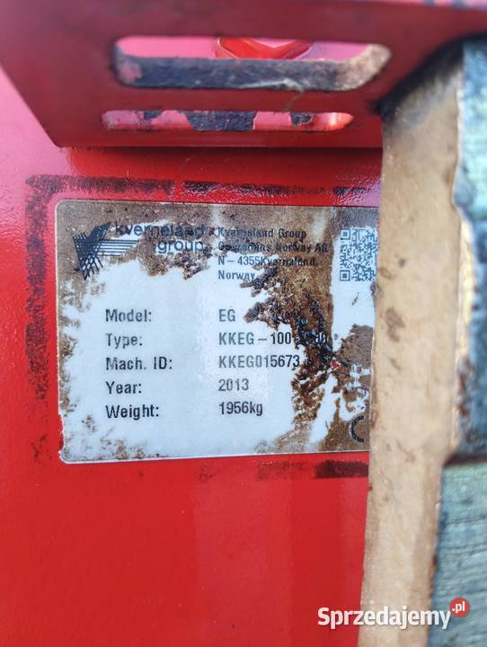 Pług eg 100 vario kverneland nowy 2013 Nowa Karczma