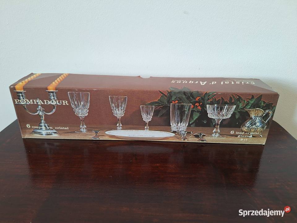 Cristal DArques France Pompadour zestaw 6 Gdańsk sprzedam