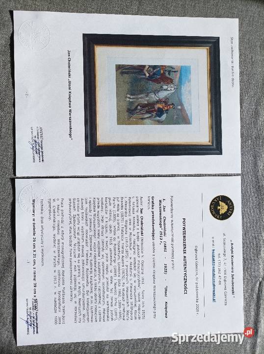 Jan Chełmiński Ułani Księstwa Warszawskiego warmińsko-mazurskie Węgorzewo sprzedam