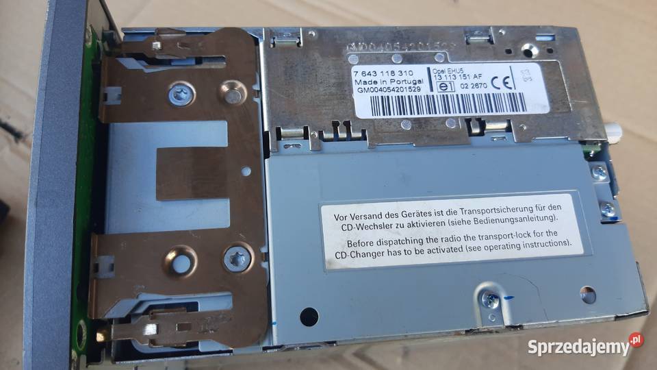 radio oryginał opel astra h zafira b 453116246