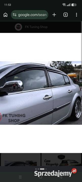 Owiewki RENAULT MEGANE II 5drzwiowe przód tył