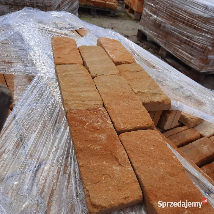 piaskowiec naturalny CEGŁA ogrodzenie mur murek Szydłówek