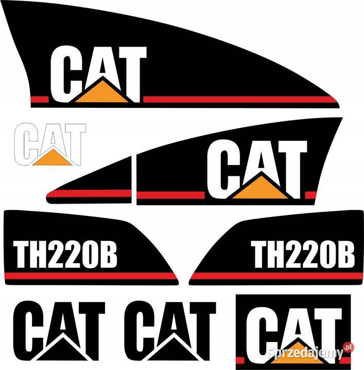 NAKLEJKI NA MASZYNĘ CAT TH220B Nakło nad Notecią