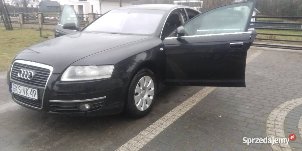 Audi A6 C6 limuzyna 20tdi 140 manuał czarny kurtyny powietrzne pomorskie