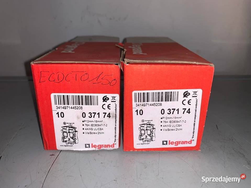 Legrand Złączka VIKING 16 mm2 zielonożółta Warszawa sprzedam