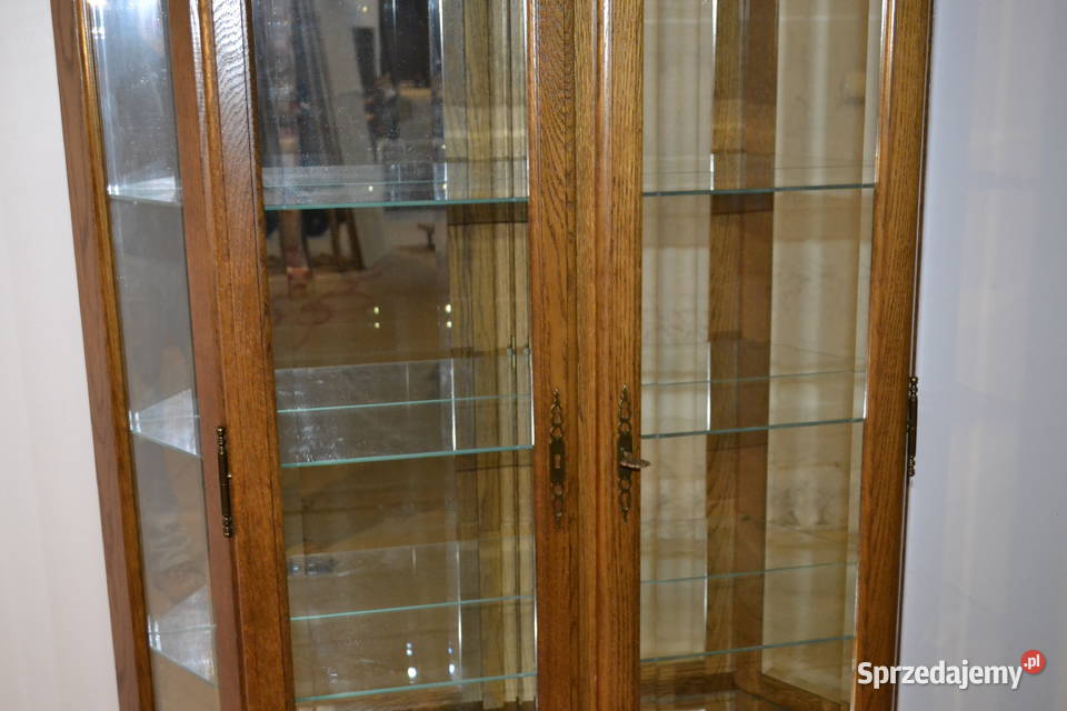 witryna stylowa dąb 2 Meble Będzin