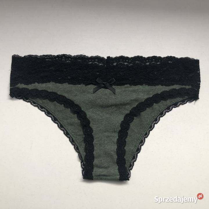 khaki zielone czarne majtki figi Censored Yorker Rozmiar XS Toruń