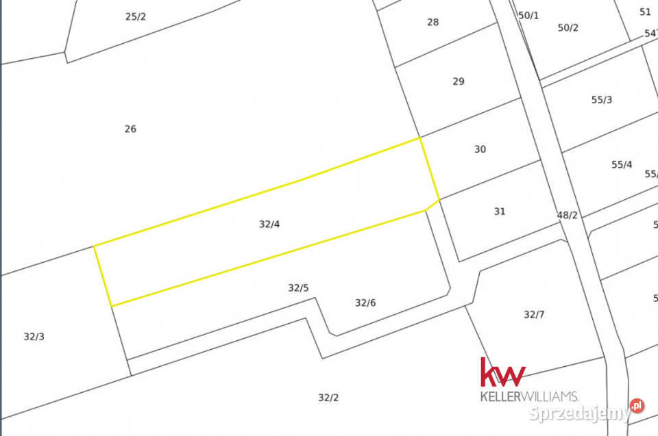sprzedaży gruntu 3040m2 Świętoszówka 26m