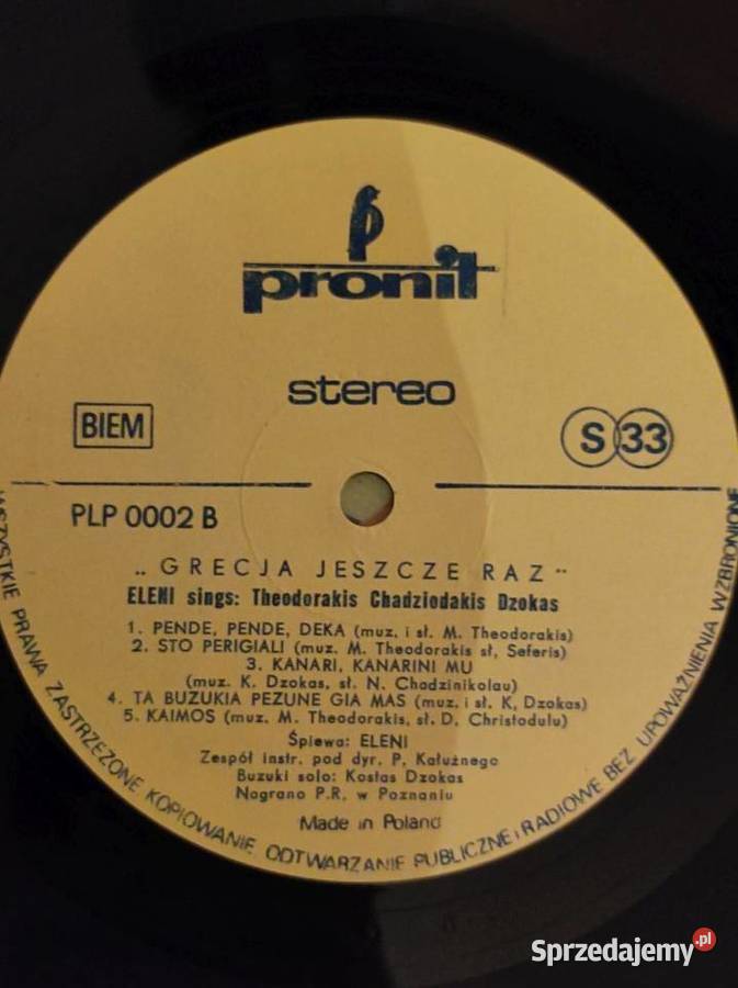 1983 Eleni Grecja jeszcze raz Płyta gramofonowa Kielce