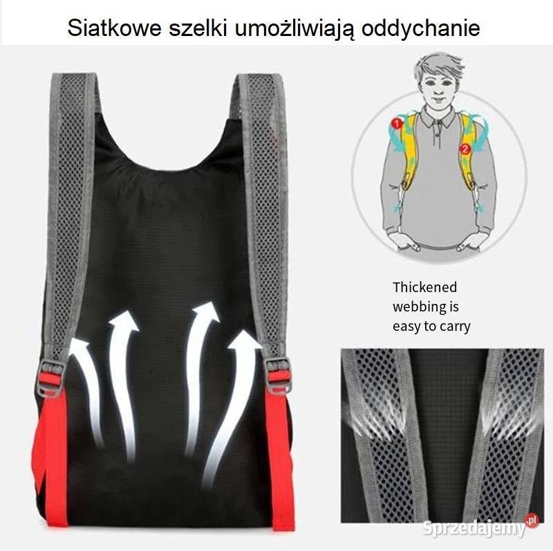 Plecak Trekkingowy 20L Składany Wodoodporny Torby, plecaki i walizki Sieradz sprzedam