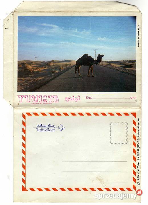 TUNEZJA TUNISIE KARNET POCZTOWY Krynki