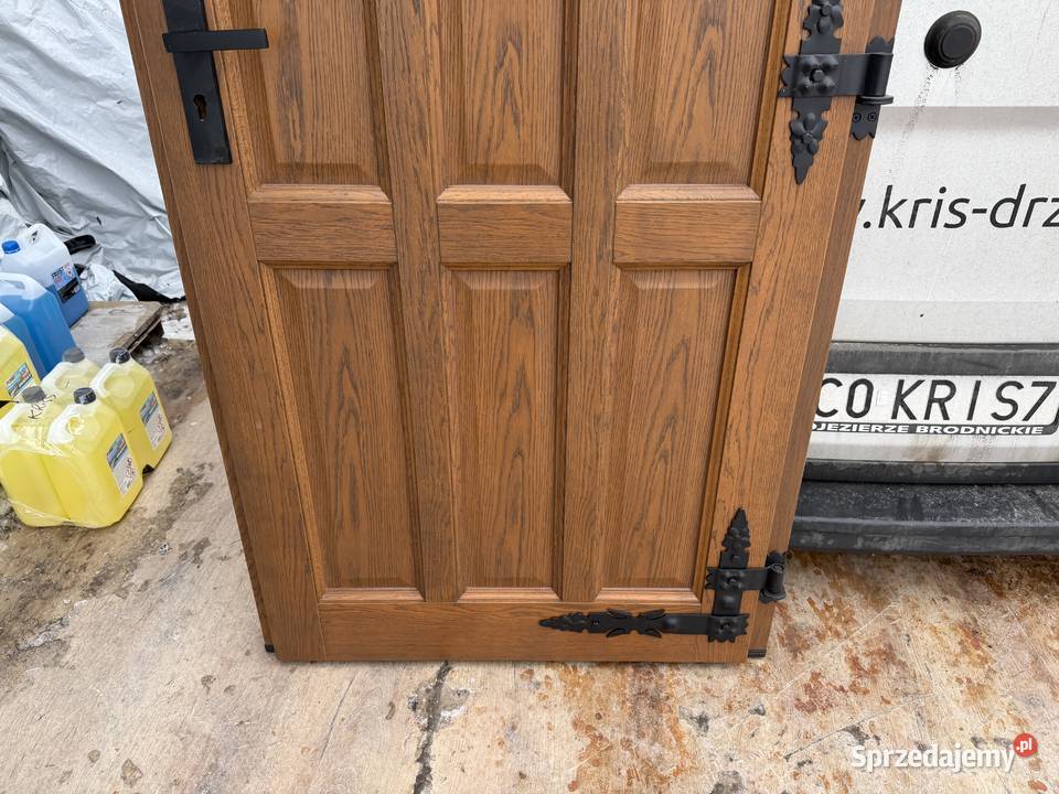 DRZWI zewnetrzne złoty dąb ręki CZYSTE POWIETRZE Drzwi zewnętrzne Budowa Zakopane